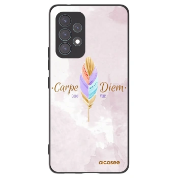 Picasee silikonowe czarne etui na Samsung Galaxy A53 5G A536 - Carpe Diem