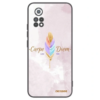 Picasee silikonowe czarne etui na Xiaomi Poco X4 Pro 5G - Carpe Diem