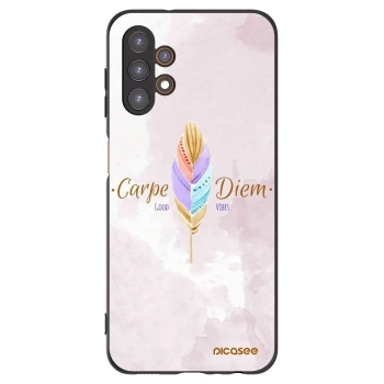 Picasee silikonowe czarne etui na Samsung Galaxy A13 4G A135 - Carpe Diem
