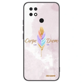 Picasee silikonowe czarne etui na Xiaomi Redmi 10C - Carpe Diem