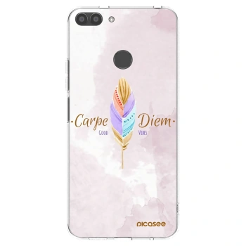 Picasee silikonowe przeźroczyste etui na Huawei P Smart - Carpe Diem