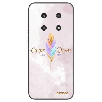 Picasee silikonowe czarne etui na Honor Magic4 Lite 5G - Carpe Diem