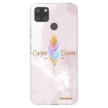 Picasee silikonowe przeźroczyste etui na Realme C21Y - Carpe Diem