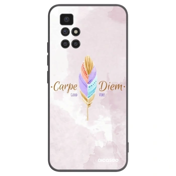 Picasee silikonowe czarne etui na Xiaomi Redmi 10 (2022) - Carpe Diem