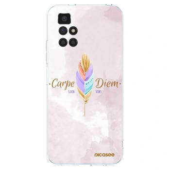 Picasee silikonowe przeźroczyste etui na Xiaomi Redmi 10 (2022) - Carpe Diem