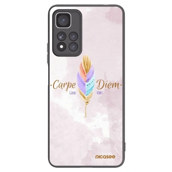 Picasee silikonowe czarne etui na Xiaomi Redmi Note 11 Pro+ 5G - Carpe Diem