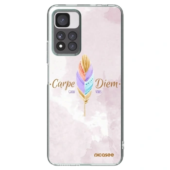 Picasee silikonowe przeźroczyste etui na Xiaomi Redmi Note 11 Pro+ 5G - Carpe Diem