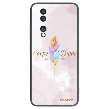 Picasee silikonowe czarne etui na Honor 70 - Carpe Diem