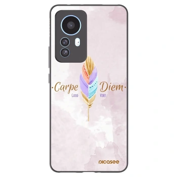 Picasee silikonowe czarne etui na Xiaomi 12T Pro - Carpe Diem