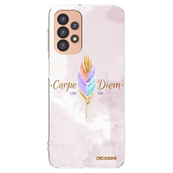 Picasee silikonowe przeźroczyste etui na Samsung Galaxy A23 A236B 5G - Carpe Diem