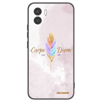 Picasee silikonowe czarne etui na Xiaomi Redmi A1 - Carpe Diem