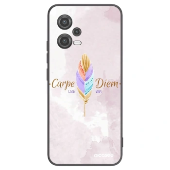 Picasee silikonowe czarne etui na Xiaomi Poco X5 - Carpe Diem