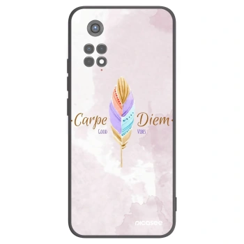 Picasee silikonowe czarne etui na Xiaomi Redmi Note 11S 5G - Carpe Diem