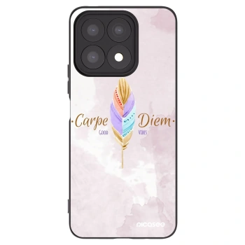 Picasee silikonowe czarne etui na Honor X8a - Carpe Diem