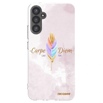 Picasee silikonowe przeźroczyste etui na Samsung Galaxy A34 5G A346B - Carpe Diem