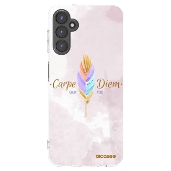 Picasee silikonowe przeźroczyste etui na Samsung Galaxy A14 4G A145R - Carpe Diem