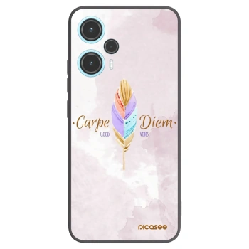 Picasee silikonowe czarne etui na Xiaomi Poco F5 - Carpe Diem