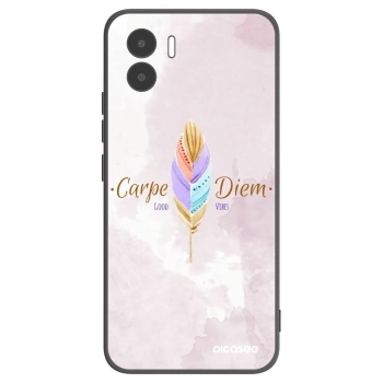 Picasee silikonowe czarne etui na Xiaomi Redmi A2 - Carpe Diem