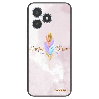 Picasee silikonowe czarne etui na Realme C53 - Carpe Diem