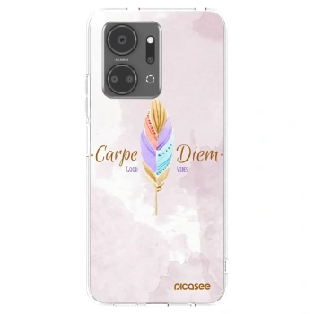 Picasee silikonowe przeźroczyste etui na Honor X7a - Carpe Diem