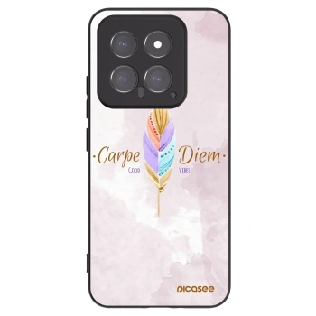 Picasee silikonowe czarne etui na Xiaomi 14 - Carpe Diem