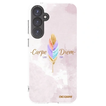 Picasee silikonowe przeźroczyste etui na Samsung Galaxy S23 FE S711B - Carpe Diem