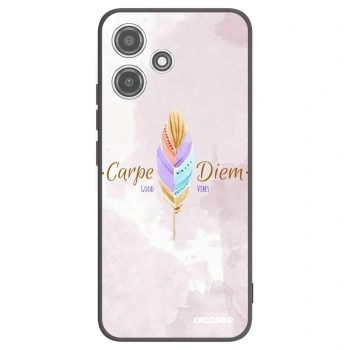 Picasee silikonowe czarne etui na Xiaomi Redmi 12 5G - Carpe Diem