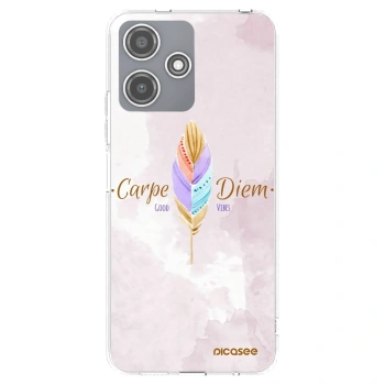 Picasee silikonowe przeźroczyste etui na Xiaomi Redmi 12 5G - Carpe Diem
