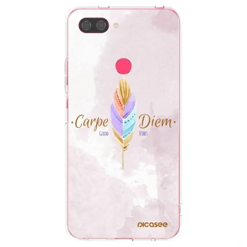 Picasee silikonowe przeźroczyste etui na Xiaomi Mi 8 Lite - Carpe Diem