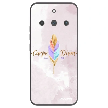 Picasee silikonowe czarne etui na Realme 11 Pro+ - Carpe Diem