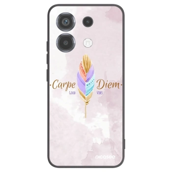 Picasee silikonowe czarne etui na Xiaomi Poco X6 - Carpe Diem
