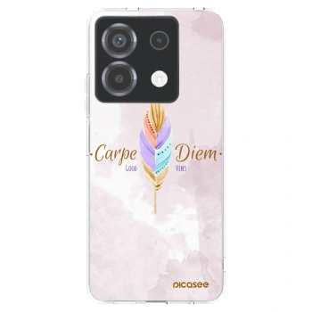 Picasee silikonowe przeźroczyste etui na Xiaomi Poco X6 - Carpe Diem