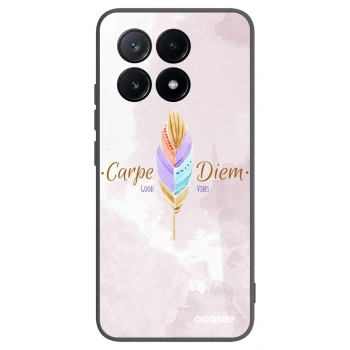 Picasee silikonowe czarne etui na Xiaomi Poco X6 Pro - Carpe Diem
