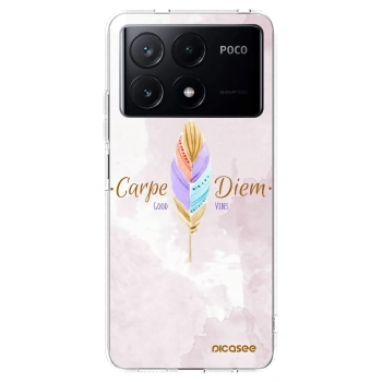 Picasee silikonowe przeźroczyste etui na Xiaomi Poco X6 Pro - Carpe Diem
