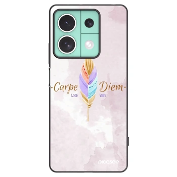 Picasee silikonowe czarne etui na Xiaomi Redmi Note 13 5G - Carpe Diem