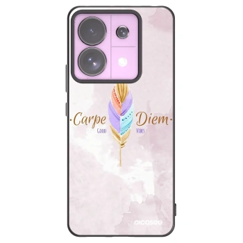 Picasee silikonowe czarne etui na Xiaomi Redmi Note 13 Pro 5G - Carpe Diem