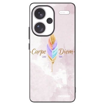 Picasee silikonowe czarne etui na Xiaomi Redmi Note 13 Pro+ 5G - Carpe Diem