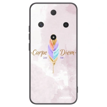 Picasee silikonowe czarne etui na Honor Magic6 Lite 5G - Carpe Diem