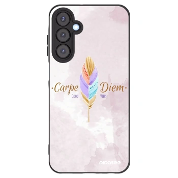 Picasee silikonowe czarne etui na Samsung Galaxy A25 A256B 5G - Carpe Diem