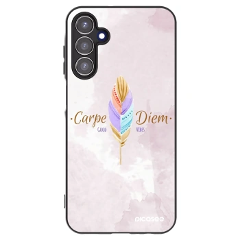 Picasee silikonowe czarne etui na Samsung Galaxy A15 A156B 5G - Carpe Diem
