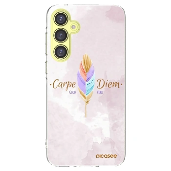Picasee silikonowe przeźroczyste etui na Samsung Galaxy A35 5G A356B - Carpe Diem