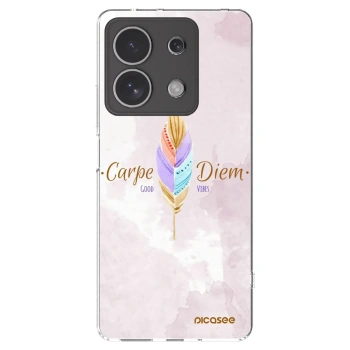 Picasee silikonowe przeźroczyste etui na Xiaomi Redmi Note 13 4G - Carpe Diem