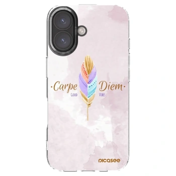Picasee silikonowe przeźroczyste etui na Apple iPhone 16 - Carpe Diem