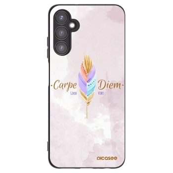Picasee silikonowe czarne etui na Samsung Galaxy A05s A057G - Carpe Diem