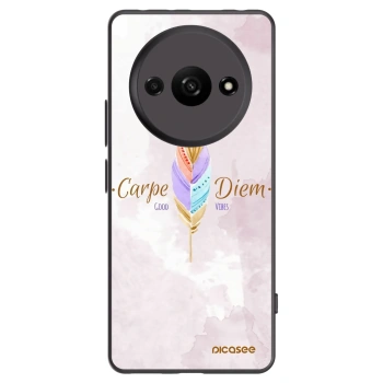 Picasee silikonowe czarne etui na Xiaomi Redmi A3 - Carpe Diem