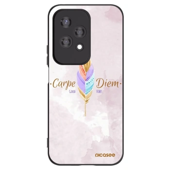 Picasee silikonowe czarne etui na Honor 200 Lite - Carpe Diem