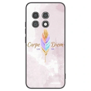Picasee silikonowe czarne etui na OnePlus 11 5G - Carpe Diem