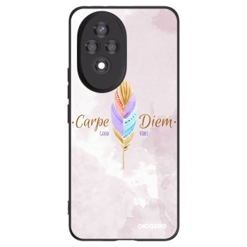 Picasee silikonowe czarne etui na Honor 200 Pro 5G - Carpe Diem