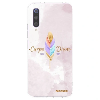 Picasee silikonowe przeźroczyste etui na Xiaomi Mi 9 - Carpe Diem