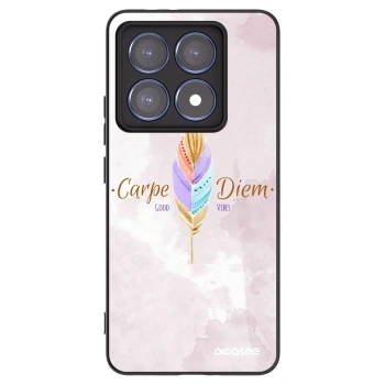 Picasee silikonowe czarne etui na Xiaomi 14T Pro - Carpe Diem
